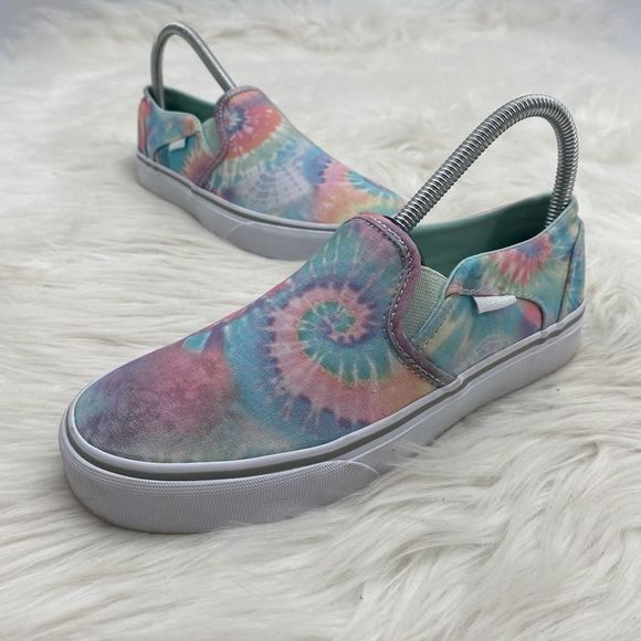 Vans Shoes - VANS Asher Tie Dye Slip On Sneakers Women’s Size 7